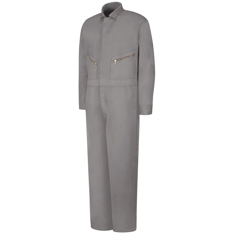 Red Kap Men's Zip-Front Cotton Coverall, Grey, 42 - Image 2